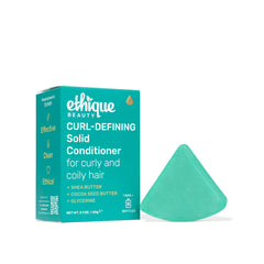 Ethique Curl-Defining Bar packaging highlights plastic-free design