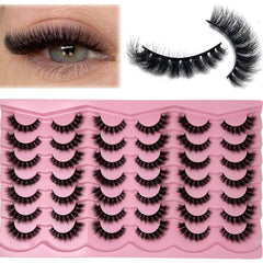 etokdos 3d faux mink lashes 6d-volume close-up for fuller definition