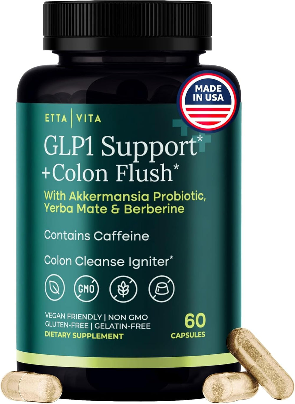 Etta Vita Colon Cleanse bottle shown for daily digestive support and balanced routine