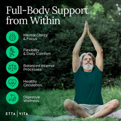 Etta Vita lumbrokinase enzymes highlighting circulation and energy support