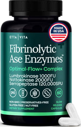 Etta Vita potent nattokinase bottle showing digest support potential