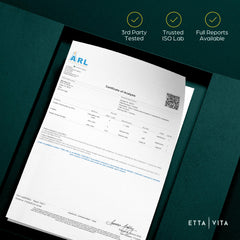 Etta Vita lemon serving with four gummies for daily intake.