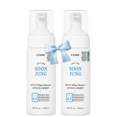 Etude SoonJung bottle with whipped foam for gentle cleansing