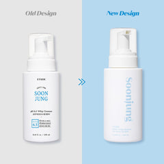 Etude SoonJung foam texture close-up highlights mild bubbles for comfortable washing.