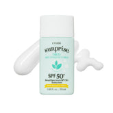 ETUDE Sunprise sunscreen bottle with SPF50 shows lightweight protection.