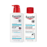 Eucerin Advanced Repair Body Lotion bottle for dry skin.