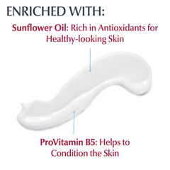 Eucerin Daily Hydration with Sunflower Oil nourishes skin gently.