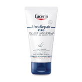 Eucerin Dry Skin Intensive Hand Cream 75 ml packaging close-up for daily care.