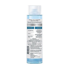 Eucerin micellar water bottle shows hyaluronic acid for hydrating cleanse