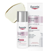 Eucerin Radiant Tone SPF 30 bottle for daytime protection.