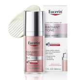 Eucerin Radiant Tone Dual Serum bottle close-up for daily brightening