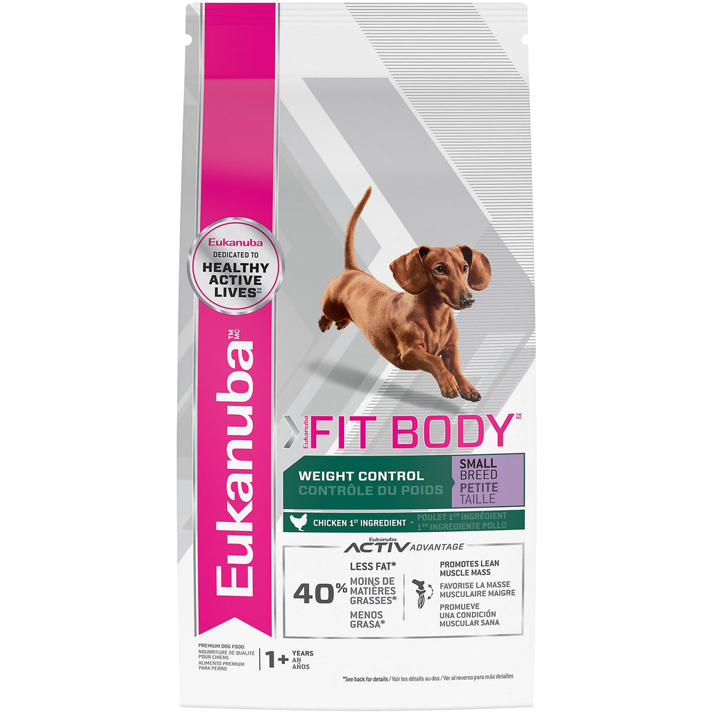 Eukanuba Fit Body Control – sac croquettes petit chien, énergie et forme physique.