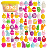 EUOCENK Easter Mochi Squishy bunnies pack for baskets and classroom activities.