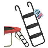Eurmax ladder with 3-step horizontal design for safe trampoline entry.