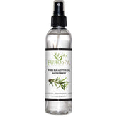 EuroSpa Aromatics Pure Eucalyptus Oil ShowerMist bottle for a refreshing home spa ritual.