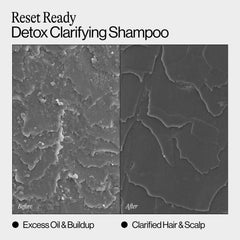 Eva NYC Detox shampoo applied to wet hair for deep cleansing