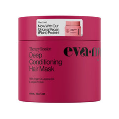 Eva NYC Therapy Session bottle highlighting deep conditioning for dry hair