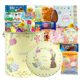 Eva's Gift Universe Easter Basket Tin with 44 candy pieces for family celebrations.