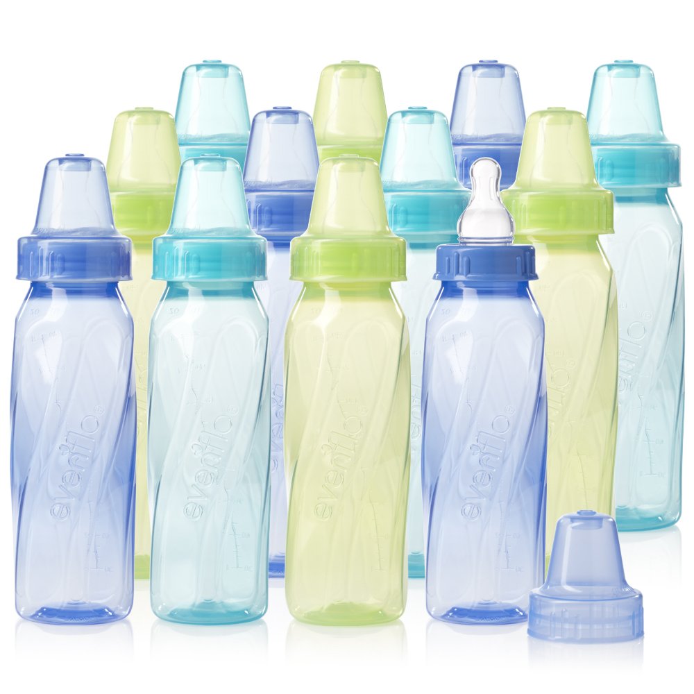 Evenflo classic bottle with micro air vents for a steady flow during feeds