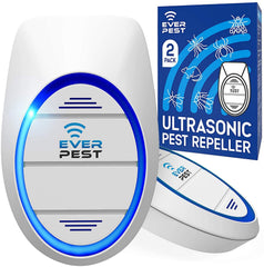 Ever Pest Ultrasonic Repeller 2-pack plugged in for whole-house pest control