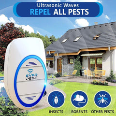 Ever Pest Ultrasonic Repeller plug-in image shows compact design for discreet placement
