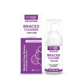 EverSmile OrthoFoam travel-size bottle for braces cleaning on the go, easy daily use.
