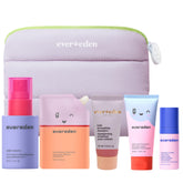 Evereden Kids Travel Set front view with mini bottles for easy gifting
