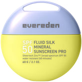 Evereden SPF50 Fluid Silk mineral sunscreen bottle close-up showing sheer protection for kids