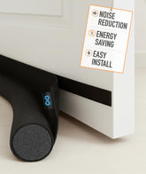 Everlasting Comfort door draft stopper under a 36-inch door reduces drafts.