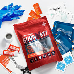 EVERLIT Burn Kit waterproof film dressings protect wounds during water exposure.