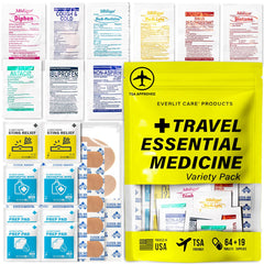 EVERLIT CARE travel essential medicine pack compact kit for on-the-go relief