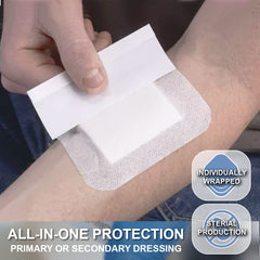 Everlit Island Dressing non-adherent center core minimizes sticking while absorbing moisture.