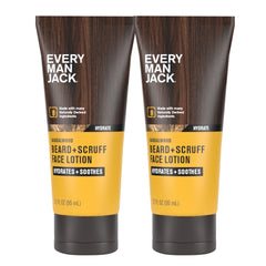 Every Man Jack Beard and Face Recovery Lotion bottle front hydrates beard and skin daily