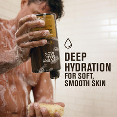 Foamy lather demonstrates gentle cleansing with eucalyptus mint