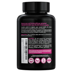 EVERYDAY NUTRITION Organic Black Maca capsules for daily stamina.