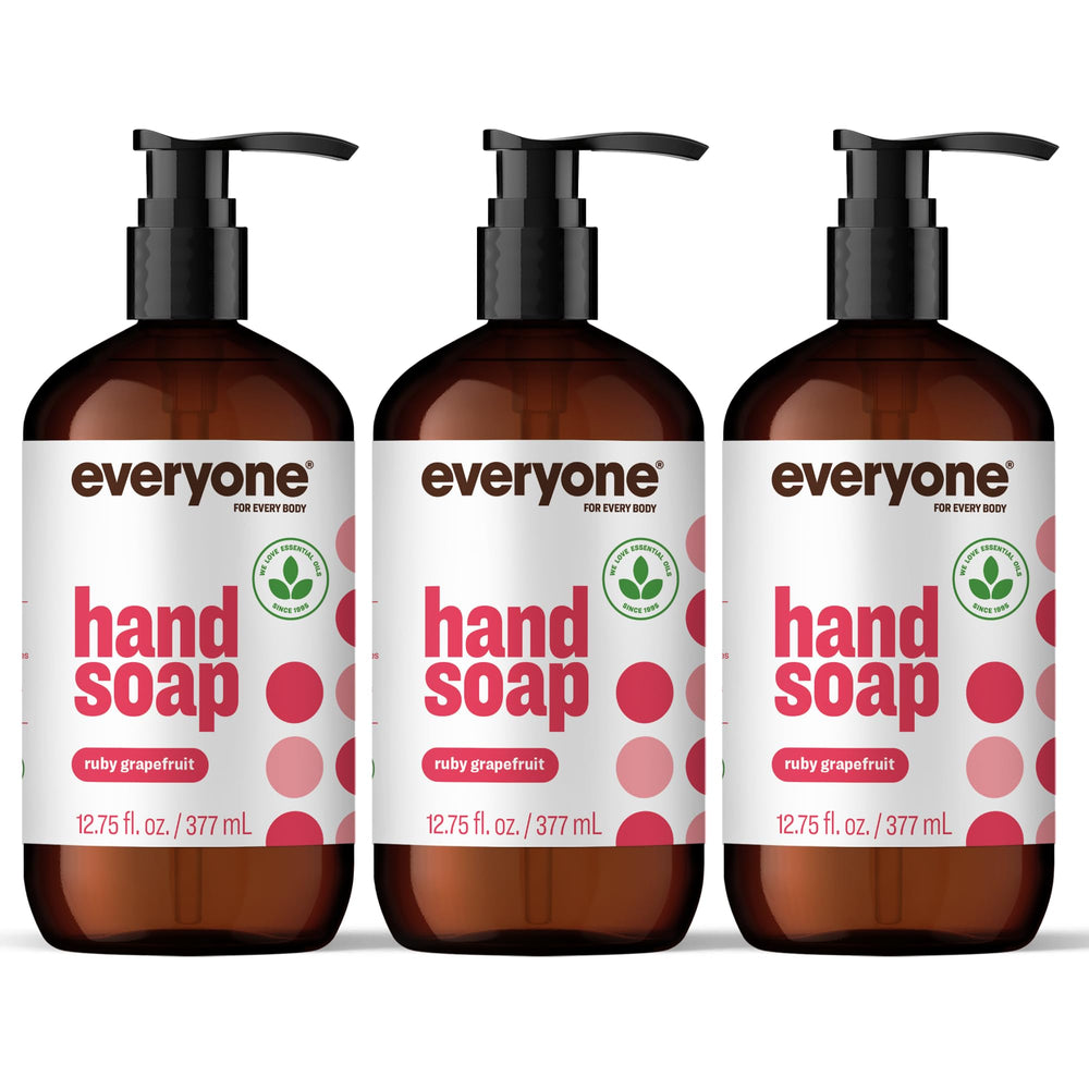 Everyone Liquid Hand Soap Ruby Grapefruit bottle with refreshing cleansing
