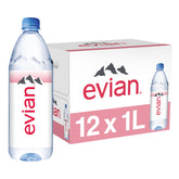 evian natural spring water 1l bottle for on-the-go hydration