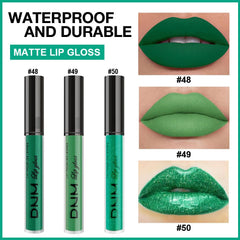 evpct pale teal liquid lipstick for soft, wearable color and comfort.