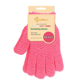 Evridwear Exfoliating Glove hot pink dual textures for gentle exfoliation during showers