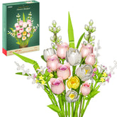 EWED Tulip Rose Building Set packaging ready for gifting