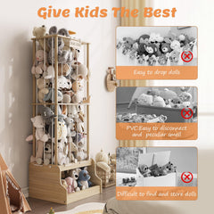 EXPERLAM stuffed animal zoo anti-dumping device enhances stability during play