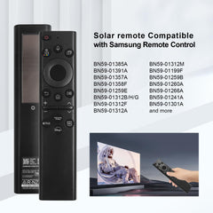 ExploreHome BN59-01385A voice remote in use, one-touch streaming.