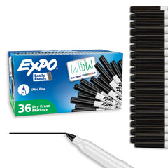 EXPO low odor dry erase markers with ultra-fine tip for precise writing