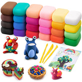 Exptolii air-dry clay kit in 24 colors ready for creative play