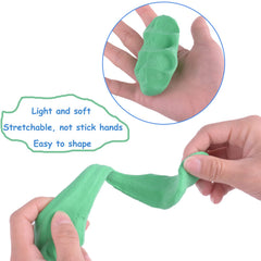 Exptolii foam clay with 3 sculpting tools for quick molding sessions.