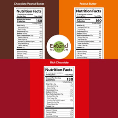 Extend Bar Chocolate Peanut Butter bars collection—high protein on-the-go.