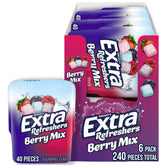 Extra Gum Berry Mix bottle for long-lasting freshness on the go.