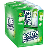 Extra Refreshers Spearmint gum six-pack display for on-the-go freshness.