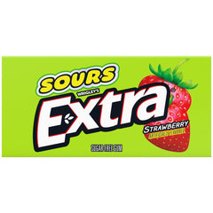 Extra Sour Strawberry pack in bag illustrates ready-to-use breath refresher.
