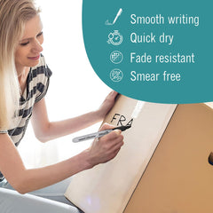 EXTRIC durable, fade-resistant ink on wood, plastic, glass, and metal.